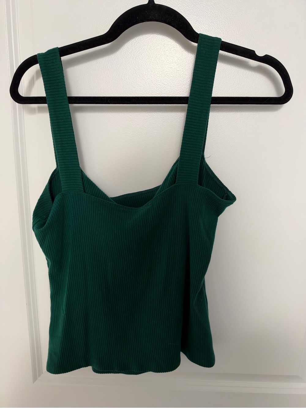 Reformation Deep Green Ribbed Tank Top - Picture 3 of 3